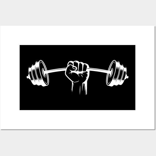 Weight lifting Wall Art by Andreeastore  